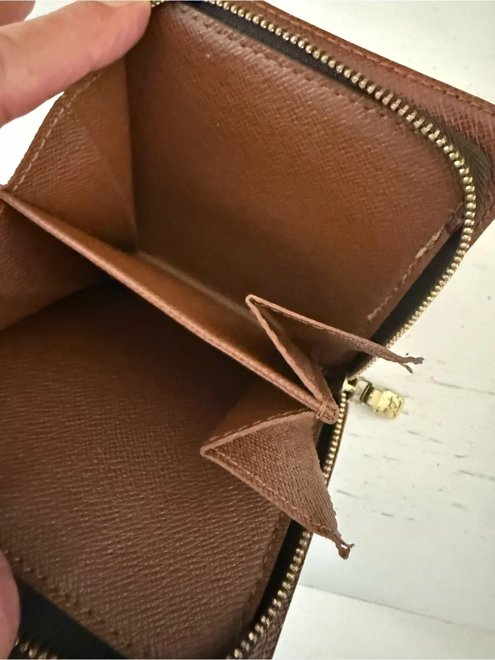 Louis Vuitton Monogram compact zip wallet Vintage